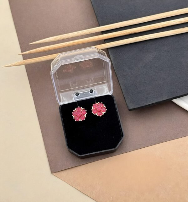 Rosy Radiance: Elegant Pink Earrings